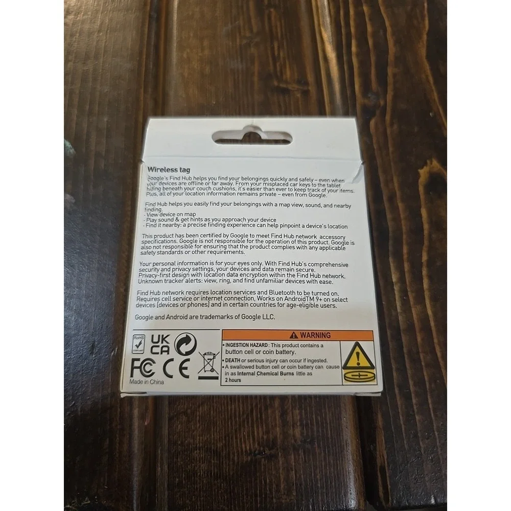 Android‎ Air Tags Smart Bluetooth Tracker with Google Find Hub